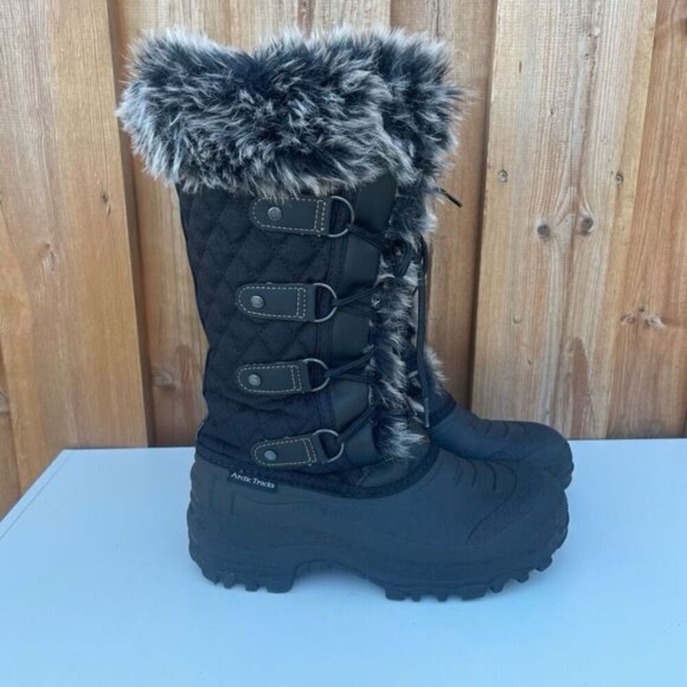 Arctic Tracks Women's Black Winter Boots - Picture 2 of 3